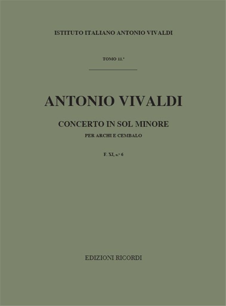 Concerti Per Archi E B.C.: In Sol Min. Rv 155